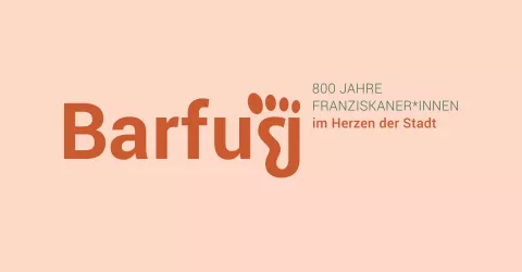 Logo Barfuß - 800 Jahre Franziskaner*innen