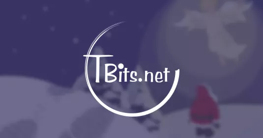 Logo von TBits.net vor unscharfem Hintergrund