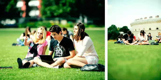 JUGEND für Europa - die Jugend draußen im Park -elfgenpick Werbeagentur Bilder